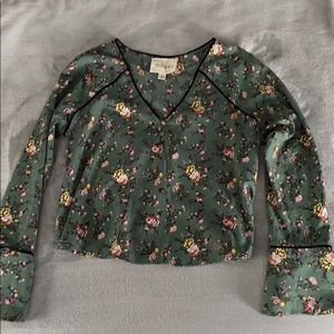 Moon River Bell Sleeve Top